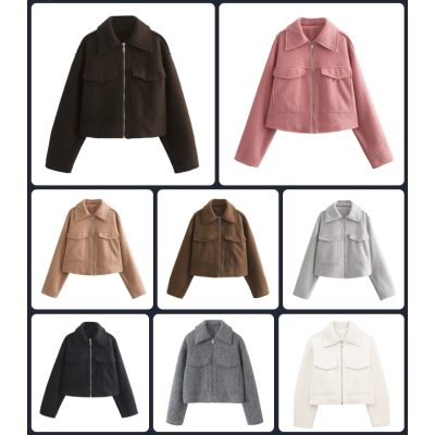 Бомбер жіночий в стилі Zara | Модель 6260-4209 | Кольори: сірий, чорний, шоколад, молочний, темний беж, пудра, світлий беж | Купуйте за вигідною ціною!