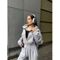 Комбез флісовий Oversize 824-1674: молочний, чорний, сірий, барбі, шоколад