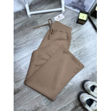 1550-303 ModalLuxe — жіночі штани-джогери з кишенями, пояс на резинці та зав’язках, кольори моко/графіт/чорний