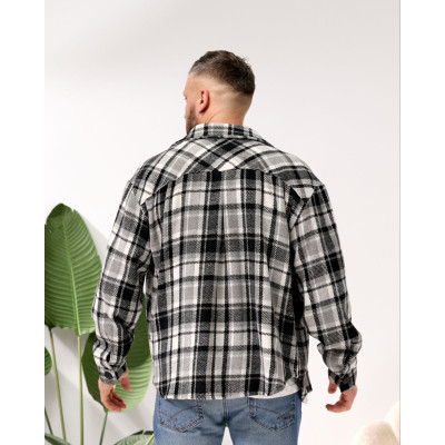Чоловіча тепла сорочка в клітинку з турецької байки Nord Plaid (кольори мікс) — модель 1550-1703