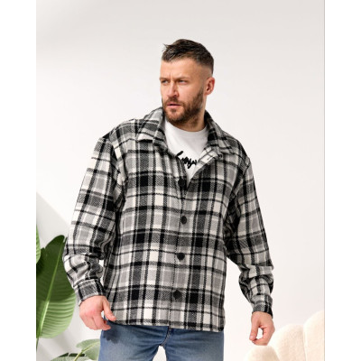 Чоловіча тепла сорочка в клітинку з турецької байки Nord Plaid (кольори мікс) — модель 1550-1703