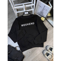 Батник Weekend Streetwave чорний з накатом на рукавах і манжеті, двунитка петля, модель 1550-2756