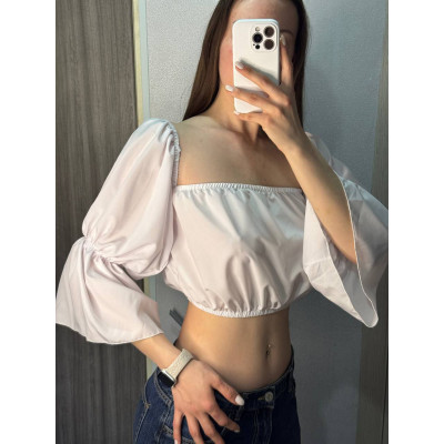 Ніжний жіночий топ SoftLuxe Duo з єврософту (Туреччина) білий/чорний — модель 1550-2440