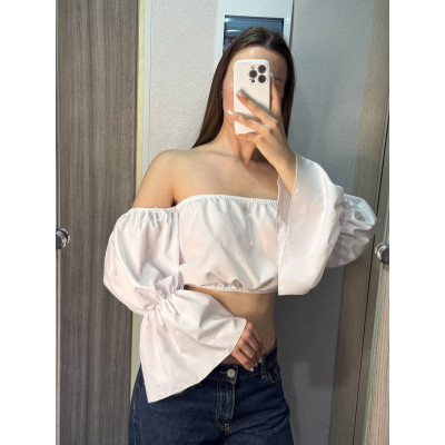 Ніжний жіночий топ SoftLuxe Duo з єврософту (Туреччина) білий/чорний — модель 1550-2440