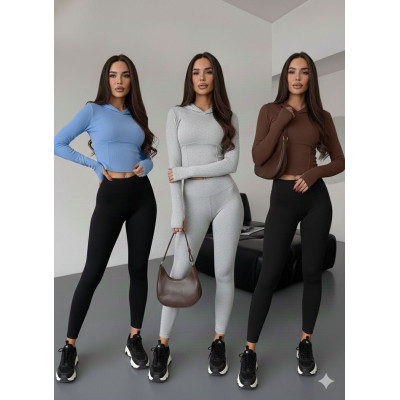 Спортивна кофта-худі MicroRib Fit з капюшоном і отворами для пальців (мікрорубчик), чорний/графіт/сірий/білий та інші кольори — модель 1550-1705