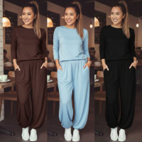 Жіночий костюм Minimal CityLounge 1550-2499 з турецької двонитки (люкс якість) — коричневий/графіт/сірий/чорний/блакитний/світло-сірий/шоколад