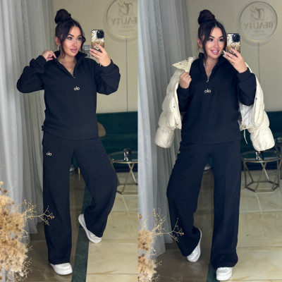 Теплий костюм PolarFleece Duo Turkey 771-1138 графіт/смарагд/чорний/моко/шоколад — флісова кофта на затяжках, регульована посадка