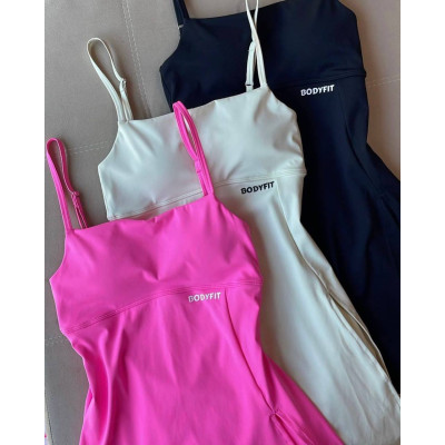 SportLuxe сукня-комбінезон 1530-220 з чашками з мікродайвінгу — чорний, малина, білий