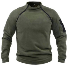 Фліска чоловіча ThermoFleece DuoWarm 1434-0568 — двосторонній щільний фліс-термо, кольори: чорний/хакі/графіт