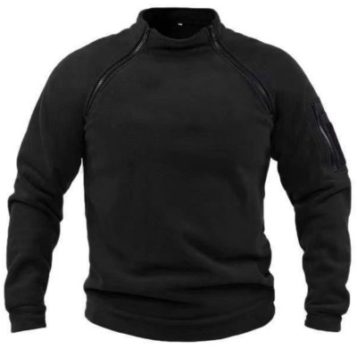 Чоловіча фліска ThermoFleece DuoWarm 1434-0568 — двосторонній щільний фліс-термо, чорний/хакі/графіт