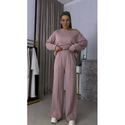 Жіночий прогулянковий костюм двонитка MochaChoco Street 328-1532 — стильний комплект у кольорах мокко, шоколад, жовтий, чорний, меланж та оранж