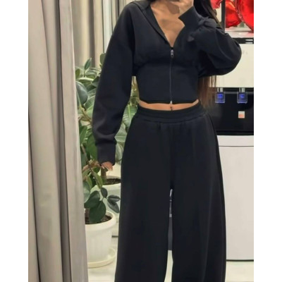 StreetLuxe 1202-1492 Oversize — прогулянковий костюм з двонитки люкс зі шнурівкою на спині та фіксаторами на штанах (чорний/шоколад/сірий меланж) StreetLuxe 1202-1492 Oversize — прогулянковий костюм з двонитки люкс зі шнурівкою на спині та фіксаторами на штанах (чорний/шоколад/сірий меланж)