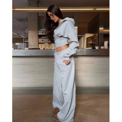 StreetLuxe 1202-1492 Oversize — прогулянковий костюм з двонитки люкс зі шнурівкою на спині та фіксаторами на штанах (чорний/шоколад/сірий меланж) StreetLuxe 1202-1492 Oversize — прогулянковий костюм з двонитки люкс зі шнурівкою на спині та фіксаторами на штанах (чорний/шоколад/сірий меланж)