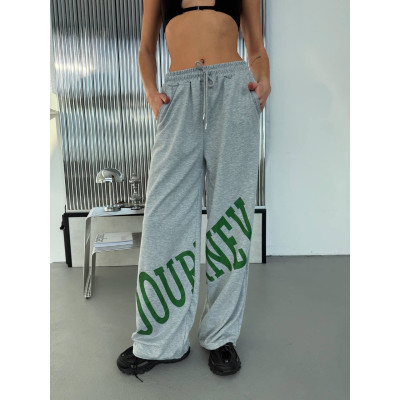 JOURNEY UrbanFit 7211-6220 — спортивні штани з накаткою з двохнитки, низ на затяжках (сірі/чорні/червоні)