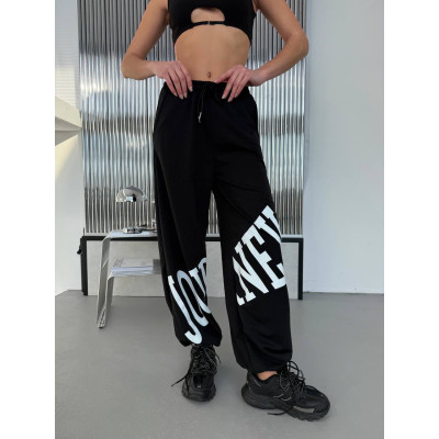 JOURNEY UrbanFit 7211-6220 — спортивні штани з накаткою з двохнитки, низ на затяжках (сірі/чорні/червоні)