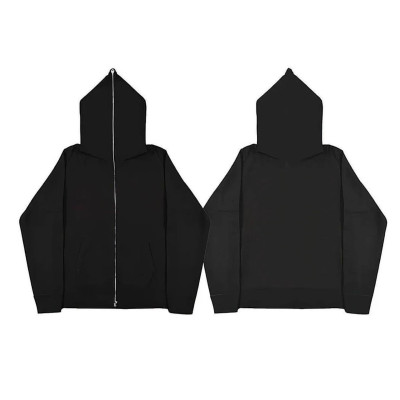 Худі-зипка двохнитка люкс Grafit&Onyx сірий/чорний — модель 6220-1482