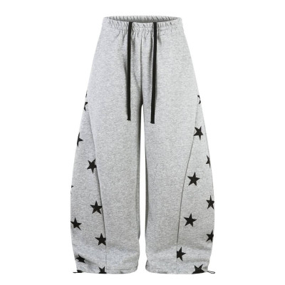 Штани Oversize Jogger на затяжках «Urban Cocoa» (двохнитка) — чорний/сірий/жовтий/шоколад, модель 6220-1880