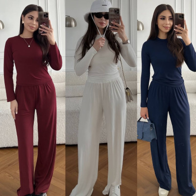 UrbanLuxe Spectrum — легкий базовий костюм-двійка з мікродайвінгу (Туреччина) весна/осінь, модель 6220-4307, кольори: чорний/сірий/шоколад/білий/темно-синій/капучіно/барбі/бордо