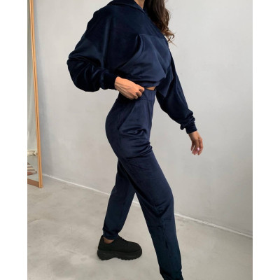 VelourSport SpringMood 6260-835 — преміум велюровий весняний костюм (чорний, капучино, бордо, сірий, темно-синій, фісташка, фрез)