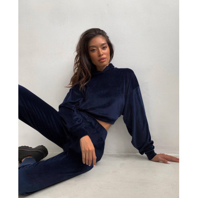 VelourSport SpringMood 6260-835 — преміум велюровий весняний костюм (чорний, капучино, бордо, сірий, темно-синій, фісташка, фрез)