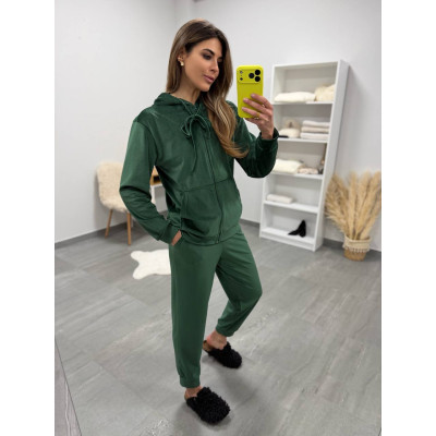 VelurSport RainbowZip 6260-1121 — велюровий костюм на щодень: худі на блискавці та джогери (чорний, беж, блакитний, фрез, барбі, темно-зелений, шоколад)