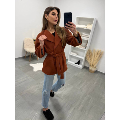 Жіночий тренч TrenchCashmere Terra&Gray 4287-6260 — кашеміровий плащ преміум класу у відтінках Terra & Gray