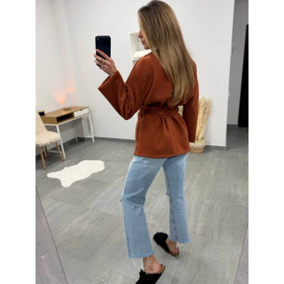 Жіночий тренч TrenchCashmere Terra&Gray 4287-6260 — кашеміровий плащ преміум класу у відтінках Terra & Gray