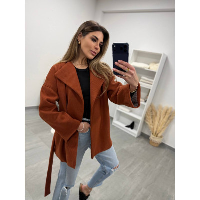 Жіночий тренч TrenchCashmere Terra&Gray 4287-6260 — кашеміровий плащ преміум класу у відтінках Terra & Gray