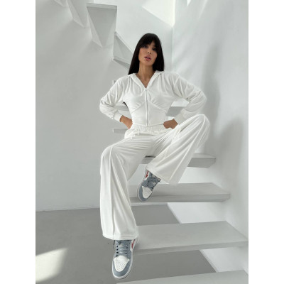 VelurLuxe 1493-0675 — ніжний жіночий велюровий костюм для дому та прогулянок