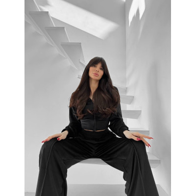 VelurLuxe 1493-0675 — ніжний жіночий велюровий костюм для дому та прогулянок