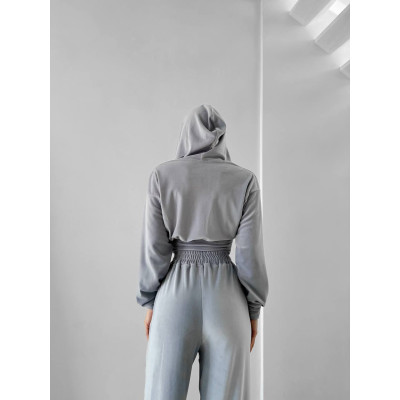 VelurLuxe 1493-0675 — ніжний жіночий велюровий костюм для дому та прогулянок