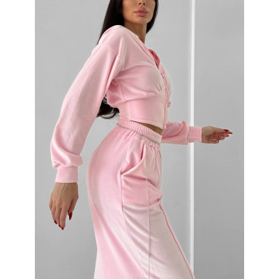 VelurLuxe 1493-0675 — ніжний жіночий велюровий костюм для дому та прогулянок