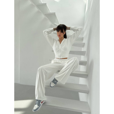 VelurLuxe 1493-0675 — ніжний жіночий велюровий костюм для дому та прогулянок
