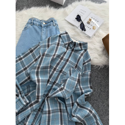 Піжама FlannelMood Мокко/Рожевий/Блакитний — м’яка фланель, стильний триколірний дизайн і комфорт для сну