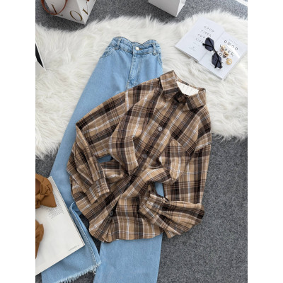 Піжама FlannelMood Мокко/Рожевий/Блакитний — м’яка фланель, стильний триколірний дизайн і комфорт для сну