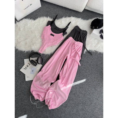 Велюровий жіночий сет Barbie Pink / Лимон — стильний костюм із м’якого велюру для комфортних образів