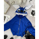 Зіп худі оверсайз на блискавці 1530-218 двонитка Stitch Ears ,  колір електрик