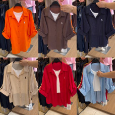 Лляна сорочка з турецького льону «ColorLinen» 771-1190 (блакитний/синій/червоний/помаранчевий/бежевий/шоколад)