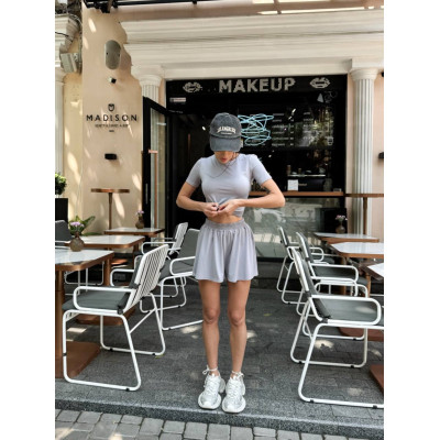 Літній віскозний сет Skims: топ + high waist шорти 824-1644 (чорний/барбі/шоколад/білий/сірий) Літній віскозний сет Skims: топ + high waist шорти 824-1644 (чорний/барбі/шоколад/білий/сірий)