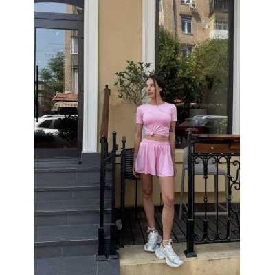 Літній віскозний сет Skims: топ + high waist шорти 824-1644 (чорний/барбі/шоколад/білий/сірий) Літній віскозний сет Skims: топ + high waist шорти 824-1644 (чорний/барбі/шоколад/білий/сірий)