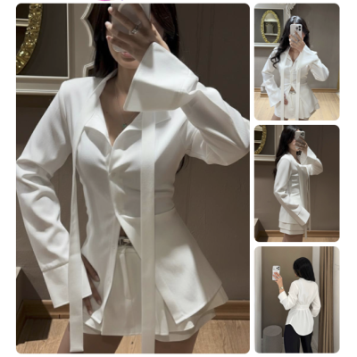Біла котонова сорочка WhiteCotton 817-315 — стильна базова модель з натуральної бавовни
