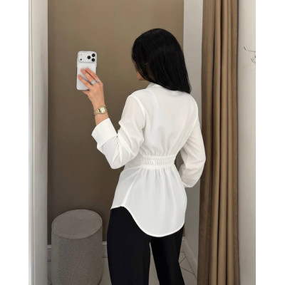 Біла котонова сорочка WhiteCotton 817-315 — стильна базова модель з натуральної бавовни