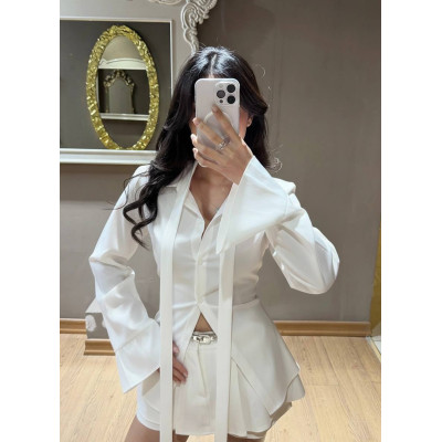 Біла котонова сорочка WhiteCotton 817-315 — стильна базова модель з натуральної бавовни