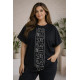 Жіноча oversize футболка з бавовняного трикотажу 1550-135 LOVE у різних кольорах, вільний крій для щоденних образів