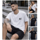 Футболка UNISEX StreetPrint 1550-4216 з турецького куліру, чорно-білий дует стилю