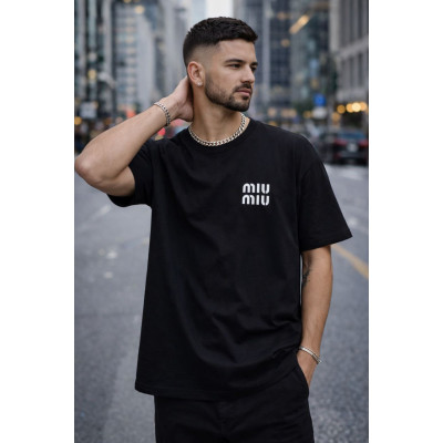 Футболка UNISEX StreetPrint 1550-4216 з турецького куліру — чорно-біла стильна базова модель для чоловіків і жінок