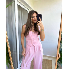 Жіночий костюм із тканини костюмка 1511-095 NoirBeige MilkBarbie Navy: чорний, беж, молочний, барбі, темно-синій