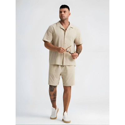 Чоловічий лляний костюм Turkish Linen — легкий літній комплект із натурального льону для стильного комфорту