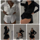 Жіночий велюровий спорткостюм Зіп-худі+шорти 4959-360 VelvetZip двокольоровий білий-чорний на високій посадці з тракторною блискавкою