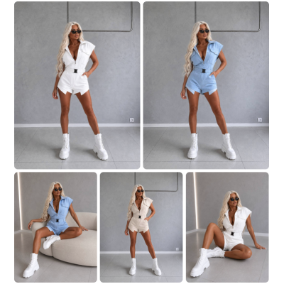 Джинсовий комбінезон Turkish Denim 1422-768 — стильний жіночий денім для щоденних образів